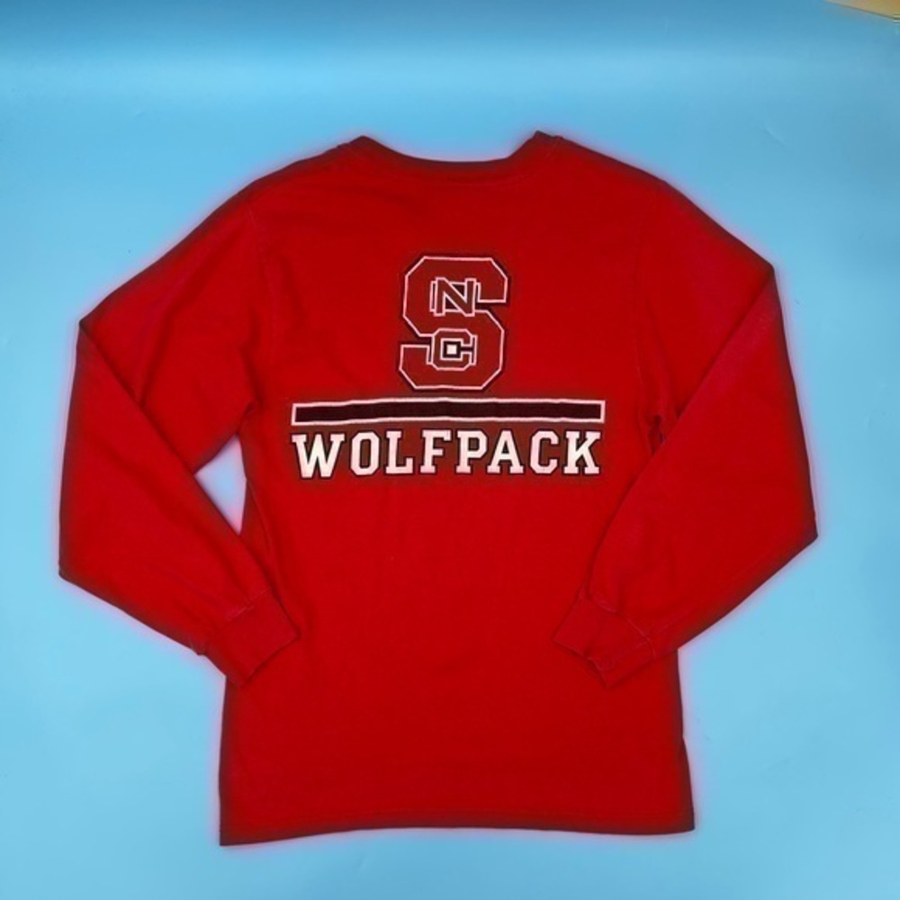 Vintage 90’s Front/Back Graphic NC STATE Wolfpack Long-Sleeve Tee